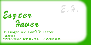 eszter haver business card